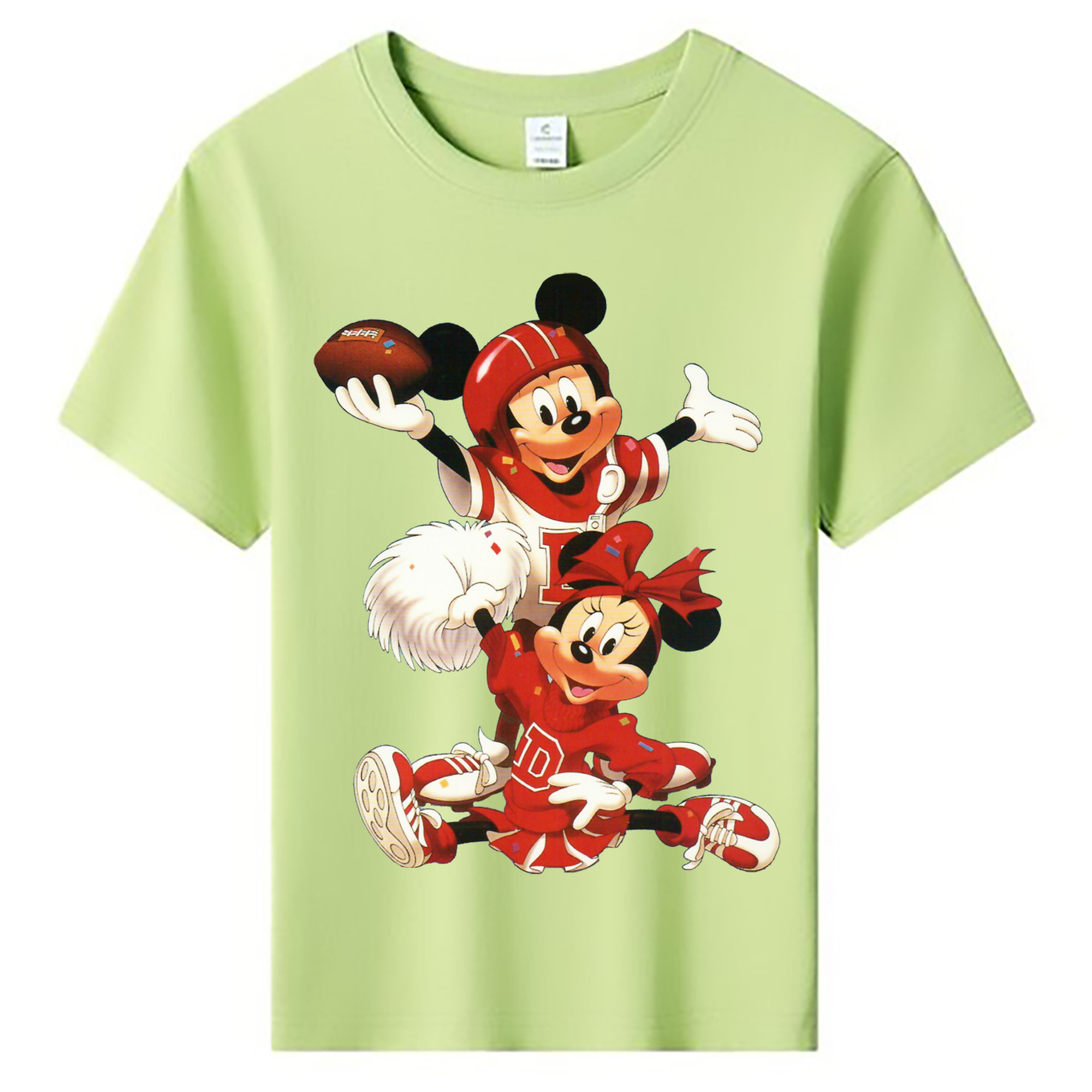 ミッキーマウス Mickey Mouse 綿100％キッズTシャツ（フロントプリント）